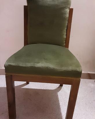 N° 4 sedie vintage anni '40