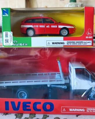 NewRay 1:36 Iveco e Alfa Romeo Vigili del Fuoco