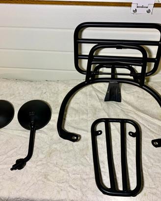 Kit Doppio Portapacchi + specchietti Nero Vespa