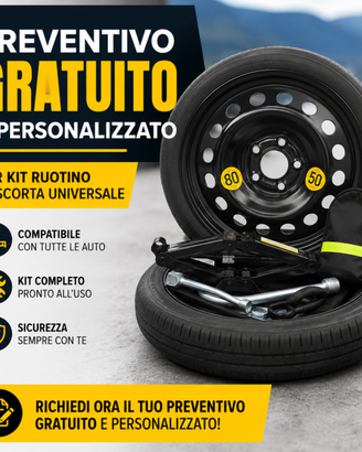 Kit Ruotino di Scorta Auto - Tutte le Misure