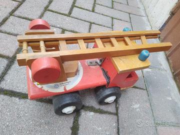 giocattoli in legno vintage 