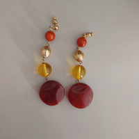 Orecchini lunghi colorati