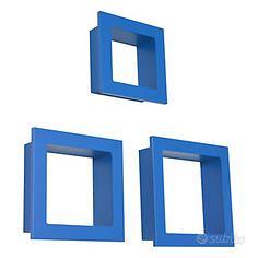 Tris mensole cornici blu di Valsecchi