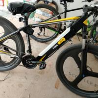 mountain bike elettrica  i mod  con cerchi a 3 raz