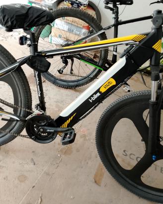 mountain bike elettrica  i mod  con cerchi a 3 raz