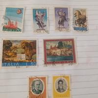 8 francobolli Italiani del 1975/76 usati