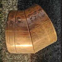 CURVA 45° IN RAME PER CANNA FUMARIA 30CM