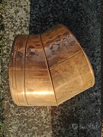 CURVA 45° IN RAME PER CANNA FUMARIA 30CM