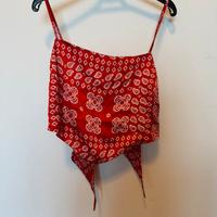 Top Stradivarius - L - rosso