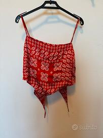 Top Stradivarius - L - rosso