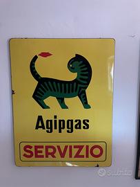 Insegna smaltata agipgas