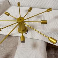 Lampadario a soffitto dorato