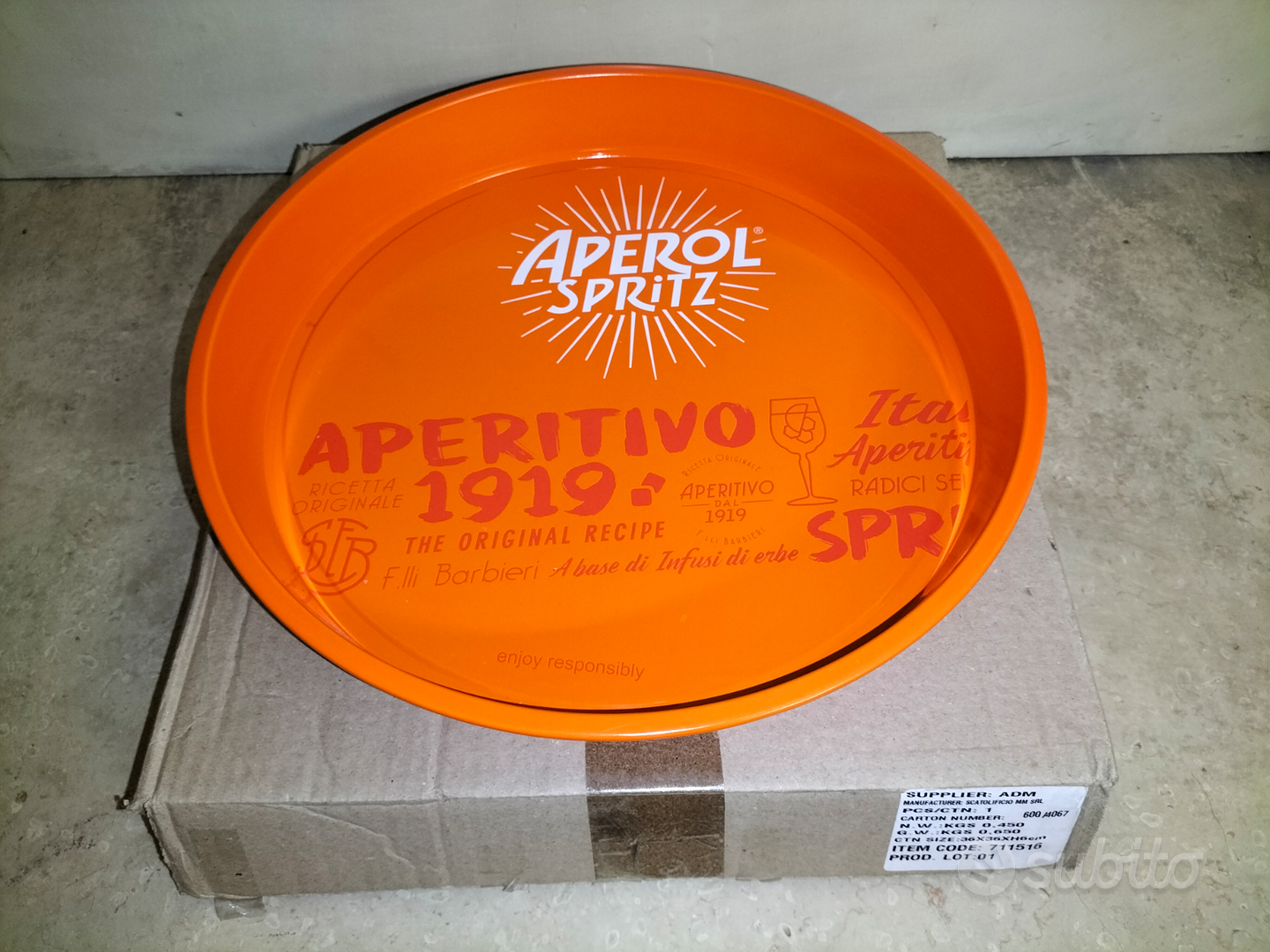 Bar Organizer Porta Cannucce Aperol Spritz Nuovo - Collezionismo In vendita  a Gorizia