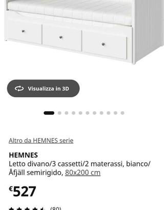 Divano letto ikea modello Hemnes