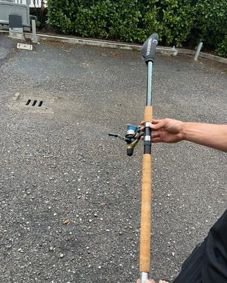 Canna da pesca alivio  2.70 e mulinello shimano
