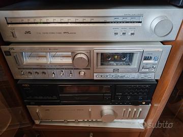 impianto completo audio Jcv e Aiwa