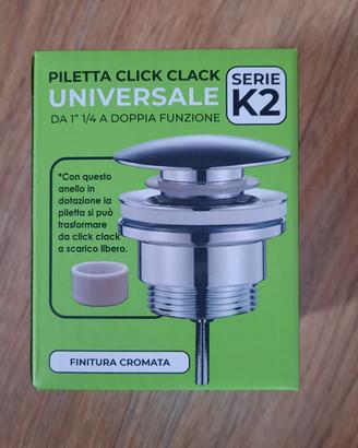 Piletta click clack universale da 1" 1/4 NUOVA