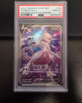 Mewtwo V Full Art SWSH229 Pokémon GO PSA 10