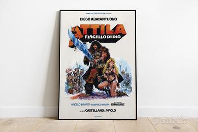 Poster Locandina Film "Attila flagello di Dio"