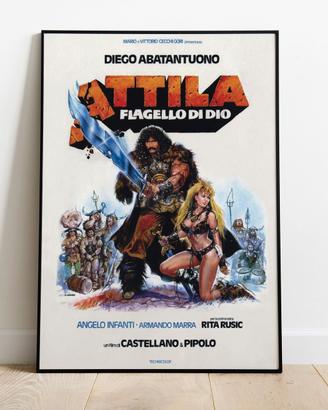Poster Locandina Film "Attila flagello di Dio"