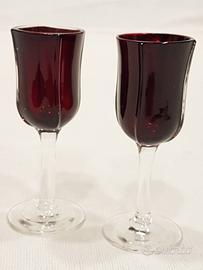 Bicchierini rossi da liquore