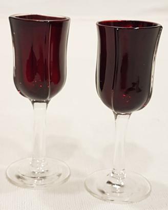 Bicchierini rossi da liquore