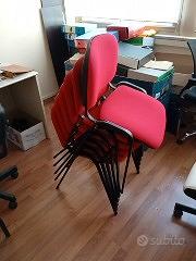 Sedie per ufficio rosse
