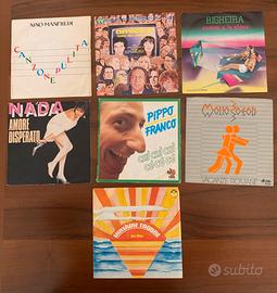 Collezionismo, 7 vinili da 45 giri, anni’70/80