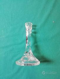 candelabro in vetro trasparente 