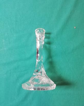 candelabro in vetro trasparente 
