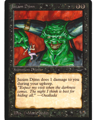 Magic The Gathering MTG Juzám Djinn - Arabian Nigh