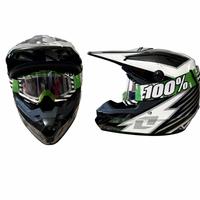 Casco motocross ATOM + occhiale/visiera - taglia L