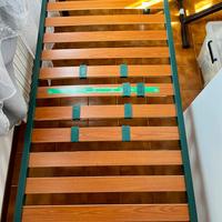 Rete con doghe in legno regolabili