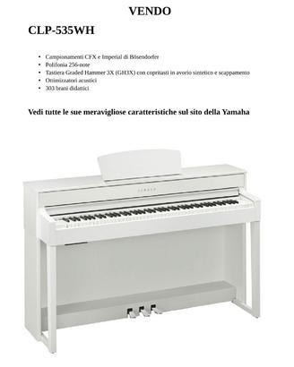 Yamaha Clavinova CLP-535WH