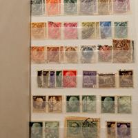 Collezione vintage di francobolli