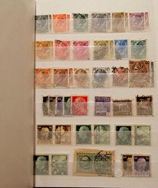 Collezione vintage di francobolli