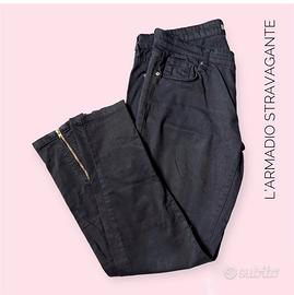 Jeans Zara neri skinny con zip caviglia tg S/40