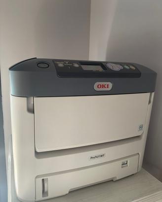 OKI Pro7411WT - Stampante LED A4 CMYK + Bianco