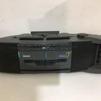 RADIO CASSETTE DOPPIA PIASTRA PHILIPS VINTAGE