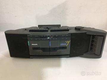 RADIO CASSETTE DOPPIA PIASTRA PHILIPS VINTAGE