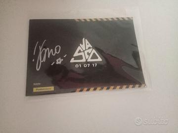 Vasco 2 cartoline autografata e numerata RARA