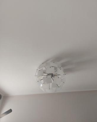 plafoniera moderna vetro