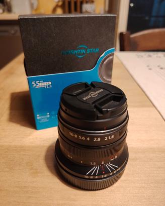 Obiettivo Brightin Star 55 F1. 8