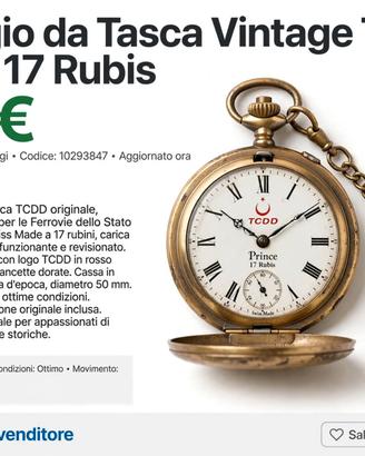 orologio TCDD perica vintage