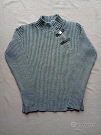 Maglione Grigio-Taglia M-70% Acrilico e 30% Lana