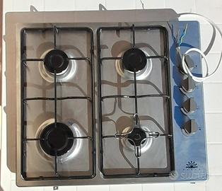 Piano cottura fornello a gas metano