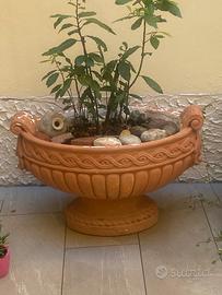 Vaso  grande in terracotta