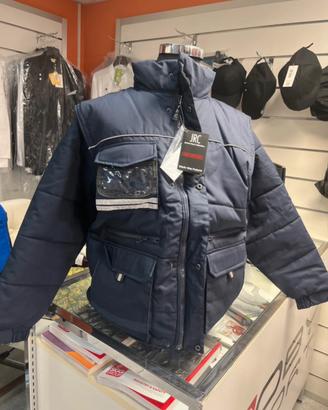 Giacca multi tasche con badge smanicabile