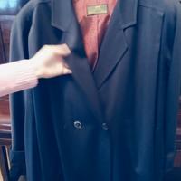 Soprabito spolverino in lana blu Herno donna.