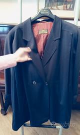 Soprabito spolverino in lana blu Herno donna.